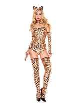 Pouncing Tiger Woman Costume