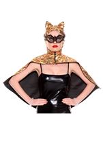 Glittery Tiger Woman Cape and Mask