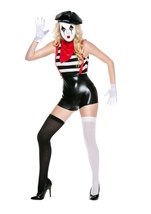 Marvelous French Mime Woman Costume