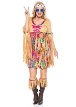 Adult Retro Hipster Woman Plus Size Costume