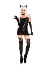 Adult Sequined Cat Woman Costume