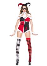 Adult Devious Harlequin Woman Costume