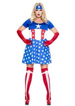 Adult Plus Royal America Woman Hero Costume