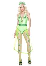 Adult Green Leaf Queen Women Costume