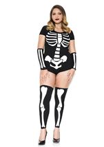 Skeleton Sultry Plus Size Woman Costume