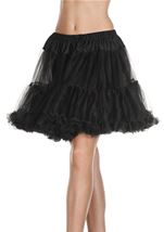 Tulle Black Women Petticoat