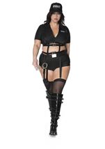 Adult Plus Size Women Swat Commander Costume