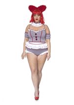 Carnival Scary Clown Plus Size Women Costume