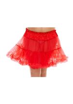 Plus Size Woman Petticoat Red