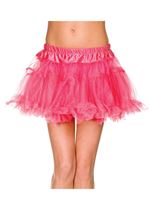 Trim Woman Petticoat Hot Pink