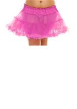 Plus Double Layer Woman Petticoat Pink