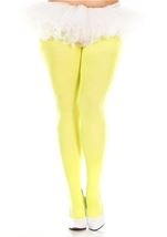 Opaque Women Tights Neon Yellow