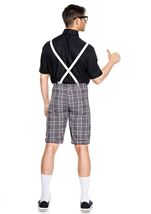 Adult Classroom Nerd Men Costume Black and Grey