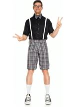 Classroom Nerd Men Costume Black and Grey