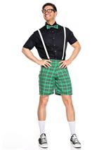 Adult Classroom Nerd Men Costume Green