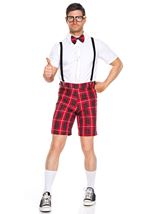 Classroom Nerd Men Costume Red