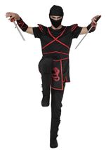 Scarlet Shadow Red Ninja Men Costume