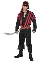 Ruthless Raider Mad Pirate Men Costume