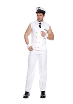 Adult Airline Pilot Men Costume White