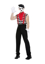 Silent Mime Men Costume