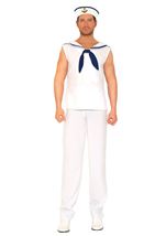 Sailor Men Costume White