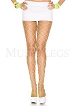  Diamond Net Spandex pantyhose Glow UV Reactive Neon Green