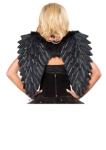 Black Deluxe Feather Wings