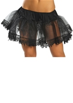 Black Tear Drop Women Petticoat