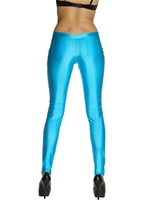 Adult Turquoise Disco 80s Women Pants