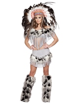 Adult Native American Indian Maiden Women Costume