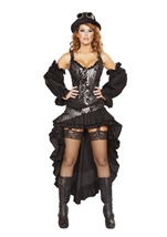 Adult Steampunk Maiden Women Costume