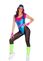 Adult 80s Glam Workout Babe Women Costume