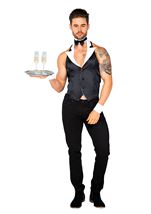 Adult Butler Beefcake Men Costume