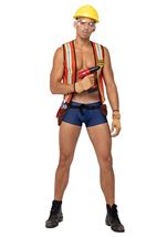 Adult Construction Hard Worker Men Costume