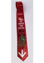 Christmas Tie Mistletoe