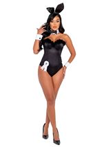 Adult Playboy Boudoir Bunny Women Costume Black