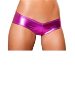 Adult Hot Pink Metallic Dance Wear Low Rise Short