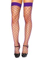 Fishnet Stockings Purple