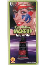 Red Glitter Makeup