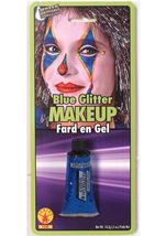 Blue Glitter Makeup