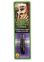 Black Nail Polish And Lipstick Combo