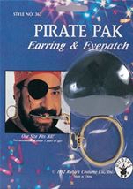 Pirate Earring And Eyepatch