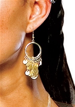 Spartan Queen Coin Earrings