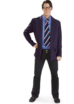 Reversible Clark Kent Superman Men Costume