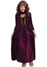 Kids Velvet Gothic Princess Girls Costume