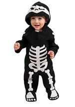 Skeleton Print Hooded Toddler Costume
