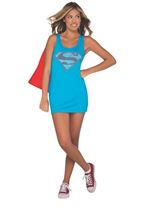 Tank Dress Supergirl Women Costume 