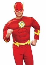 Flash Men Comic Hero Costume