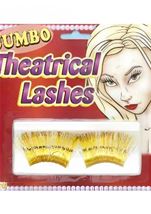Gold Jumbo Theatrical Women Eye Lashes
