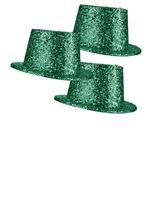 Glitter Top Hat Green
